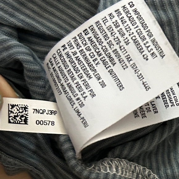 American Eagle Outfitters Gray/White Short Sleeve T-Shirt M - Picture 8 of 10